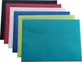 EXXO # 93200 – A2 Action Wallet – Strapless Elastomap – Assorti kleuren - 6 stuks