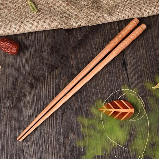 Handgemaakte Japanse Eetstokjes - Japanse Eetstokjes – Chopsticks -Lichtbruin/Lichtbruin - Merkloos