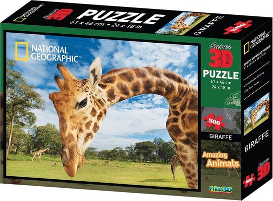 National Geographic 3D puzzel Giraffe 500 stukjes | bol.com