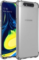 Samsung Galaxy A80 Backcover - Transparant - Shockproof randen - Siliconen hoesje