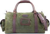 Navigator Holdall Wax – Leer reistas Khaki