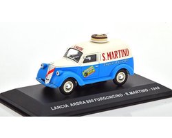 Lancia Ardea 800 Van 1949 "S.MARTINO" (Blauw) 1/43 Atlas - Modelauto - Schaalmodel - Model auto