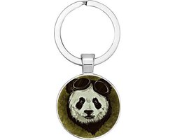 Akyol - panda Sleutelhanger - Panda - de echte panda liefhebbers - panda - dierentuin - China - 2,5 x 2,5 CM