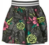 Quapi girls- Desire - skirt  black flower - rokje multi