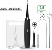 Elektrische tandsteen verwijderaar+ Tandarts set + 2 opzetstukken - Best getest en extra veilig - Zelf tandsteen verwijderen - Oplaadbaar - Tandplak remover- Reinigen - Draadloos flosapparaat