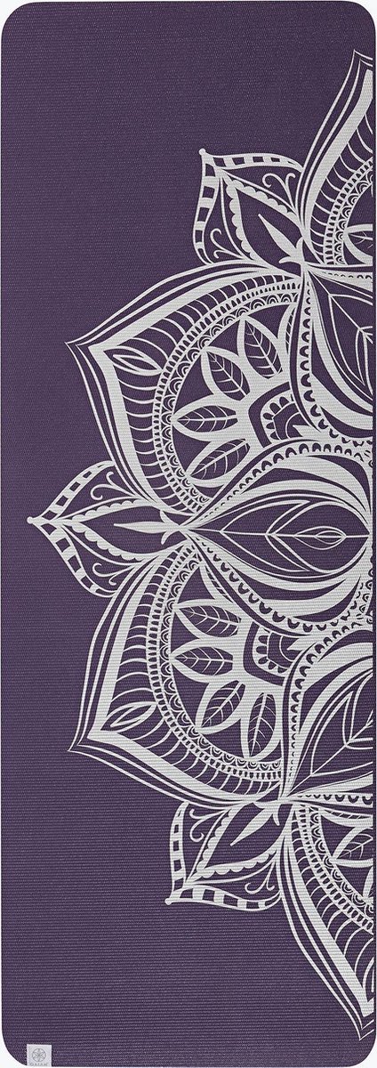 Gaiam Premium Metallic Yoga Mat (6mm) - Aubergine Medallion