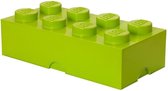 LEGO Brick 8 Opbergbox - Lime Groen - 12 L - 50x25x18 cm - Kunststof