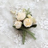 Corsage | Bruiloft bloemstuk borst | Mannen bloemstuk bruiloft | Bloem in borstzak | corsages huwelijk |