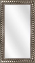 Spiegel met Gevlochten Houten Lijst - Zilver - 50x150 cm