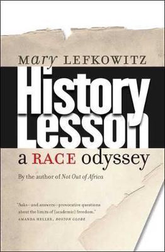 History Lesson 9780300151268 Mary Lefkowitz Boeken