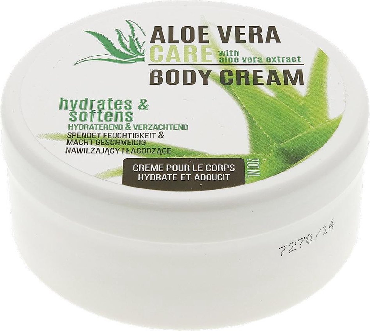 Aloe Vera Body Cream - Hydraterend & Verzachtend - 200ml