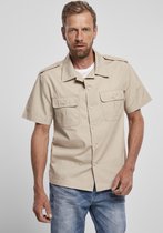 Heren Shirt US Shirt Ripstop shortsleeve beige