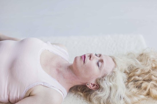 Yin Yoga mat Wol extra dik inclusief draagtas - 75 x 200cm extra breed en lang