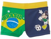 Disney Mickey Mouse - Zwembroek - Model "Mickey Playing For Brazil" - Groen / Geel - 68 cm - 6 maanden