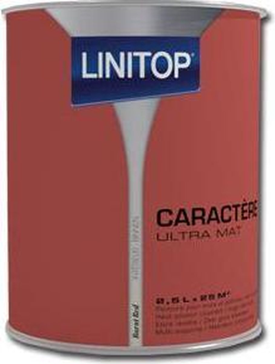 Linitop Caract re Ultra Mat muren plafonds Burnt Red 2.5L