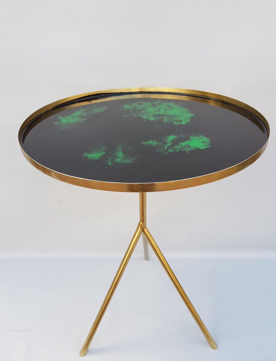 Mica Decorations Side table gold Joshua H 60,5 x D 43cm