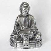 Bouddha - Urne d'animaux d'image de cendre d'étain d'argent pour votre animal bien-aimé