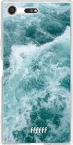 Sony Xperia XZ Premium Hoesje Transparant TPU Case - Whitecap Waves #ffffff