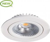 Led Inbouwspot Aristo – 5 watt – Dimbaar – 25MM – Inbouwdiepte - Extra Warm-Wit - IP54 - Geschikt voor Woonkamer, Badkamer en Keuken - Plafondspot Wit