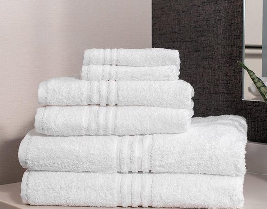 boog namens bezorgdheid Set 3 Badhanddoeken, De Witte Lietaer, Hotelkwaliteit, Wit, 100x50cm |  bol.com