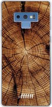 Samsung Galaxy Note 9 Hoesje Transparant TPU Case - Tree Rings #ffffff