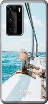 Huawei P40 Pro Hoesje Transparant TPU Case - Sailing #ffffff