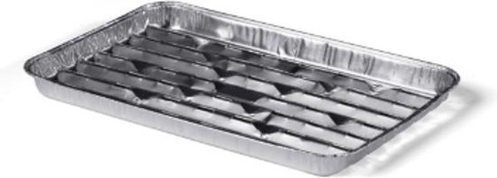Schaal, grillschaal, Aluminium, 340x230x aluminium 9 stuks
