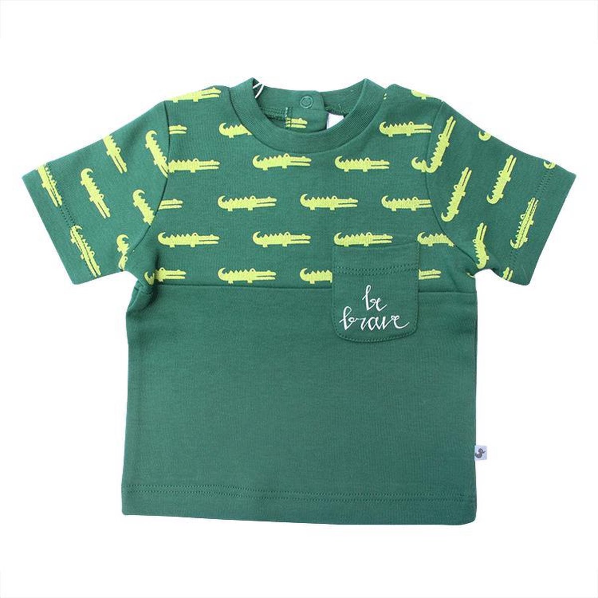 Ducky Beau groen shirt met krokodillen – 50