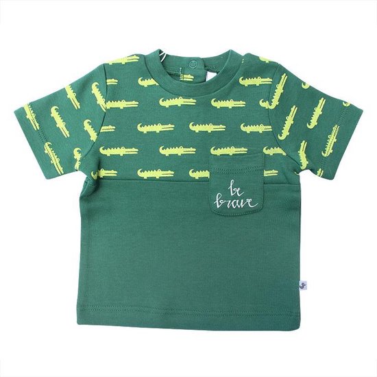 Ducky Beau groen shirt met krokodillen – 50
