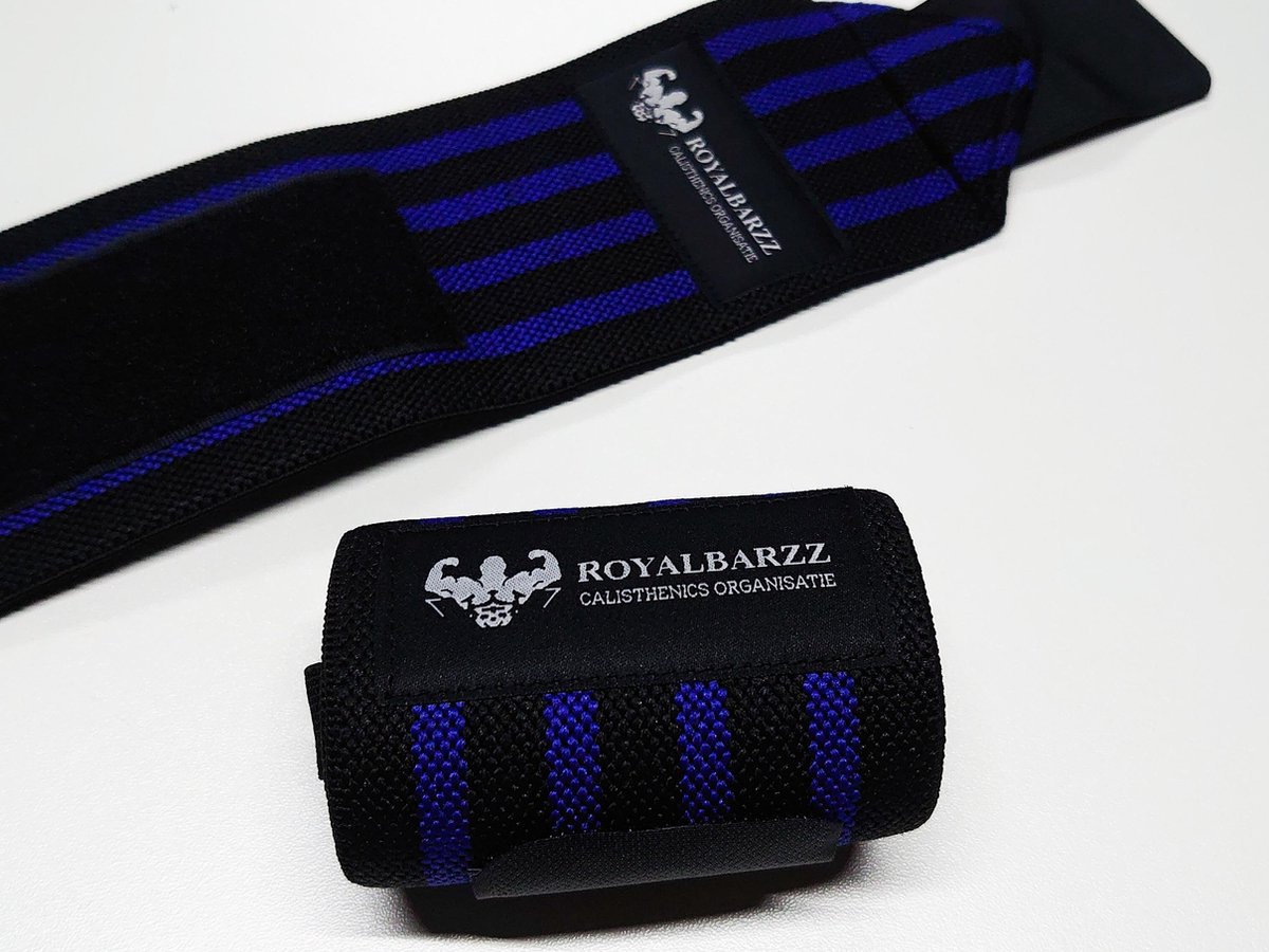 Royalbarzz Premium Wrist Wraps (Midnight Blue) - Pols Bandage voor Calisthenics | Street Workout | Crossfit | Krachtsporten - Royalbarzz Calisthenics Organisatie