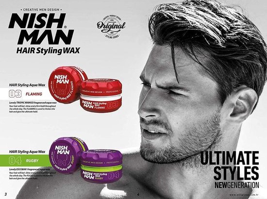 Uitdrukking joggen Internationale Nish Man- Hair Wax- 04 Rugby | bol.com