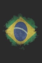 Brazil Notebook: Brazil Flag Notebook, Travel Journal to write in, College Ruled Journey Diary