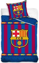 FC Barcelona Dekbedovertrek - Eenpersoons - 140  x 200 cm - Multi