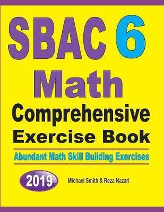 SBAC 6 Math Comprehensive Exercise Book - cover