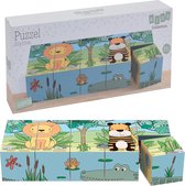 Blokpuzzel - 10 blokken - Educatief Speelgoed - Peuter - Kinderen - 2 tot 5 jaar - dieren