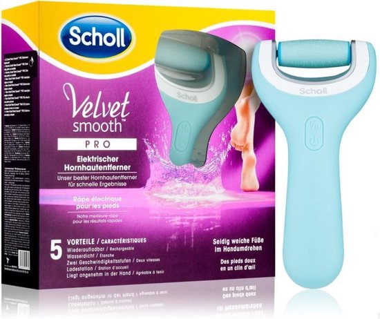 Scholl Velvet Smooth PRO Oplaadbare + Reiniging doekjes - Voetvijl Wet Dry-... | bol.com