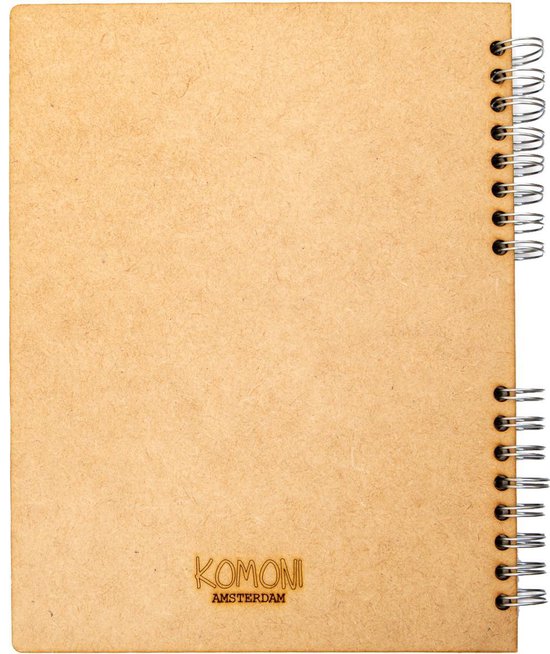 KOMONI - Duurzaam houten Notitieboek - Dagboek - Gerecycled papier -  Navulbaar - A4... | bol.com