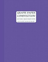 Graph Paper Composition: Grid Paper Notebook, Squared Graphing Paper * Blank Quad Ruled * Large (8.5'' x 11'') * Violet