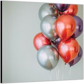 Dibond –Bosje Ballonnen-100x100 Foto op Aluminium (Wanddecoratie van metaal)