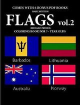 Coloring Books for 7+ Year Olds (Flags vol. 2)