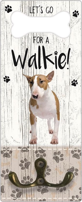 Porte-laisse: Bull Terrier Miniature - Porte-manteau pour: Laisse pour chien  - Collier... | bol.com