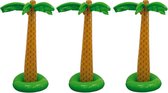Set van 3x stuks opblaasbare palmboom/bomen 180 cm - Tropische Hawaii versiering decoraties en feestartikelen