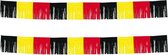 Set van 2x stuks Duitsland/Belgie versiering franje slingers 10 meter - rood-geel-zwart - Feestartikelen/versiering