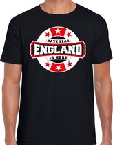 Have fear England is here / Engeland supporter t-shirt zwart voor heren L