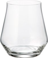 Elegante wijnglazen zonder steel Alca - BOHEMIA KRISTAL- ook te gebruiken als waterglas of whisky glas - set 6 stuks