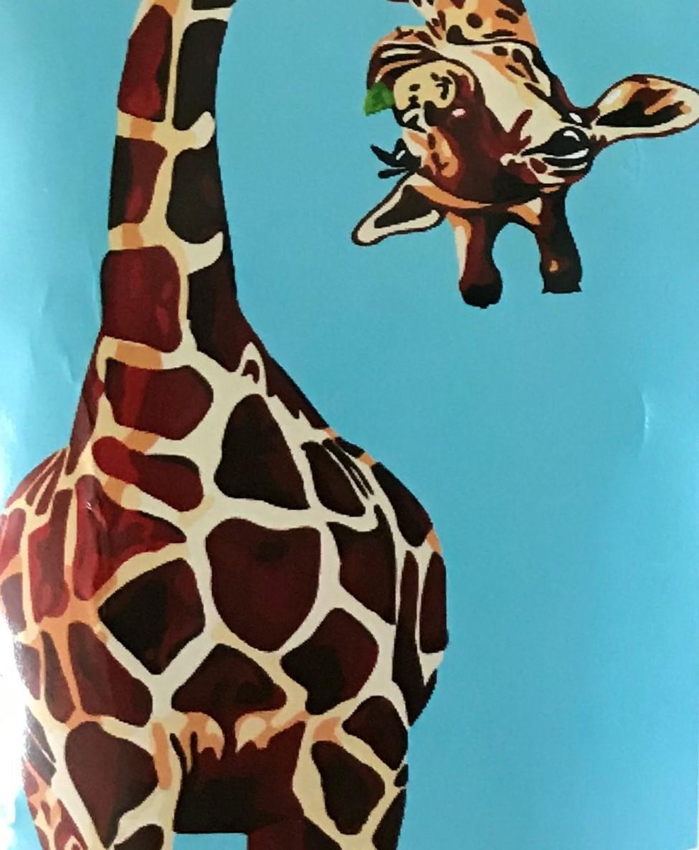 Schilderen op nummer Giraf
