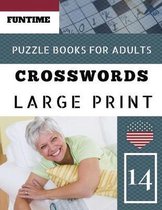 Crossword puzzle books for adults large print: Funtime Activity Book for Adults Crosswords Easy Magic Quiz Books Game for Adults - Large Print