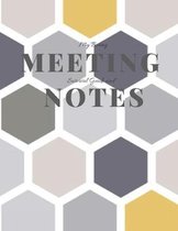 My Boring Meeting Survival Guide and Notes: 8.5x11 Meeting Notebook and Puzzle Book