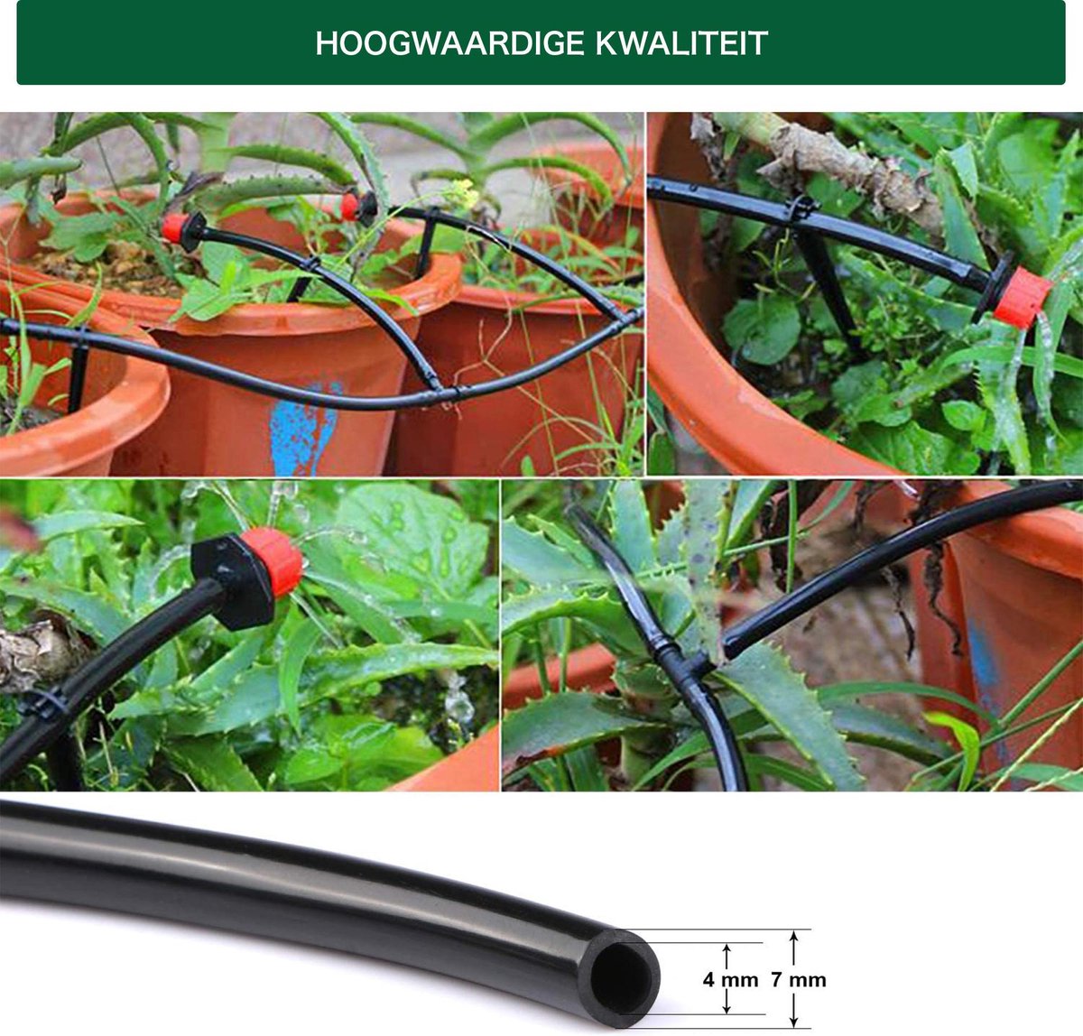 RX Goods® 153 Stuks Water Druppelslang Irrigatiesysteem Tuin