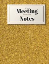 My Boring Meeting Survival Guide and Notes: 8.5x11 Meeting Notebook and Puzzle Book